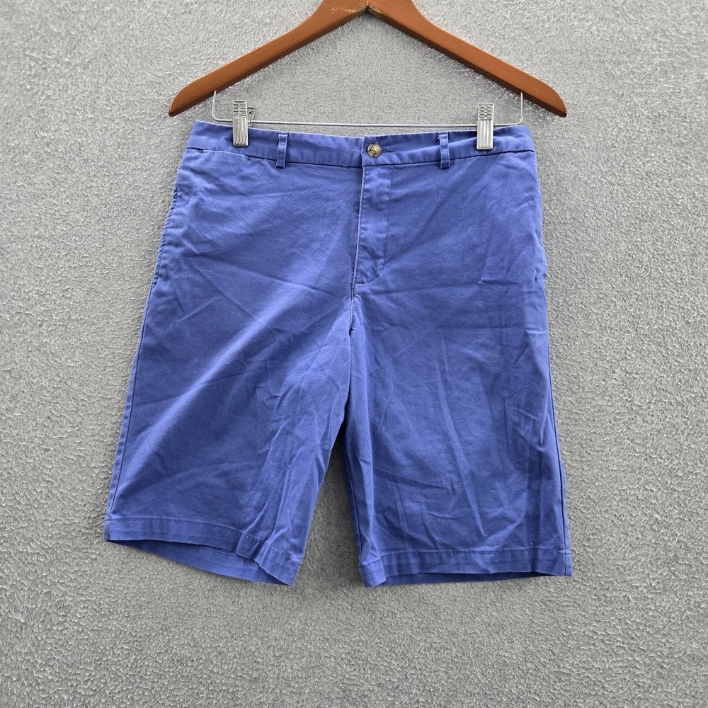 Polo Ralph Lauren Boys Shorts 18‎ Blue Embroidered Logo Chino Pockets 8" Inseam